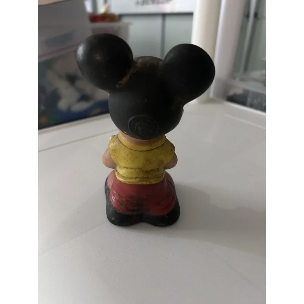 Mickey Mouse Rubber Squeaky Toy, Vintage, Dog Toy